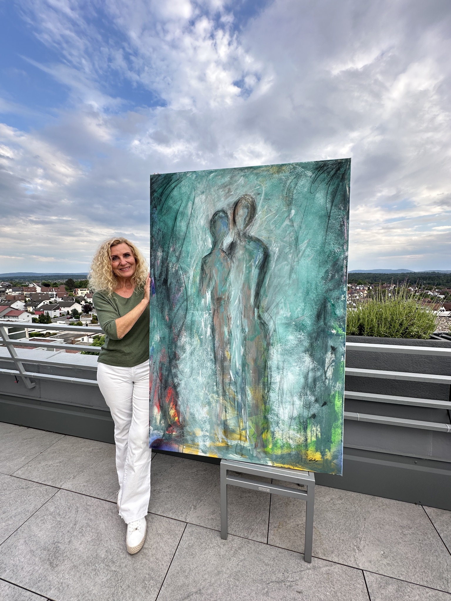 Werk 05 mit Künstlerin
