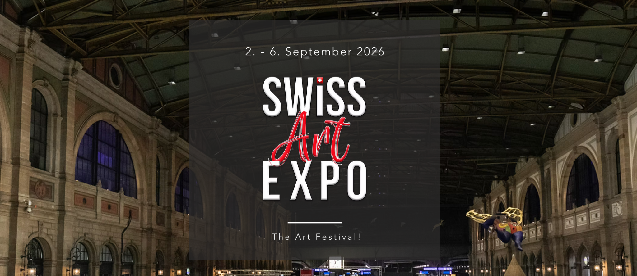 Swiss Art Expo 2026 in Zürich, 2. bis 6. September 2026